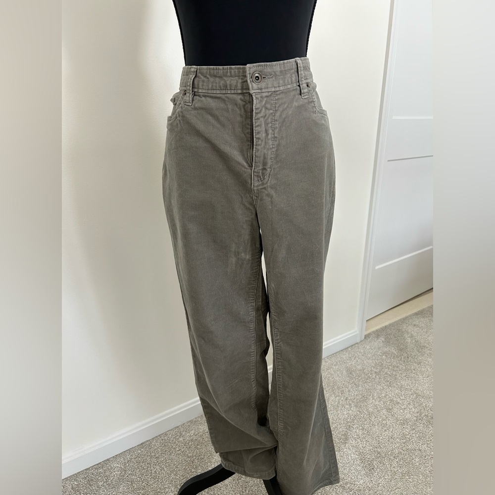Lands’ End Grey Corduroy Pants